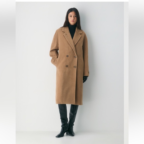 NEW Aritzia Babaton The Slouch Coat  - (Re)Camel Wool XS Tall - Picture 2 of 8